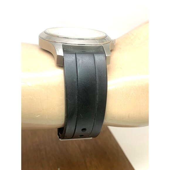 Victorinox Swiss Army Men's Watch 26064.CB Silver Dial Quartz Black Rubber Band - Picture 12 of 14